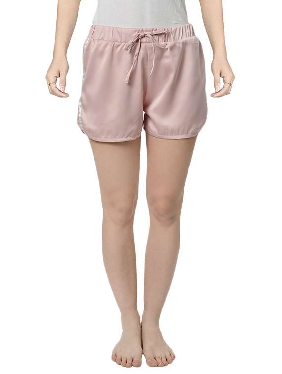 pink satin shorts - 14796119 - Zoom Image - 0