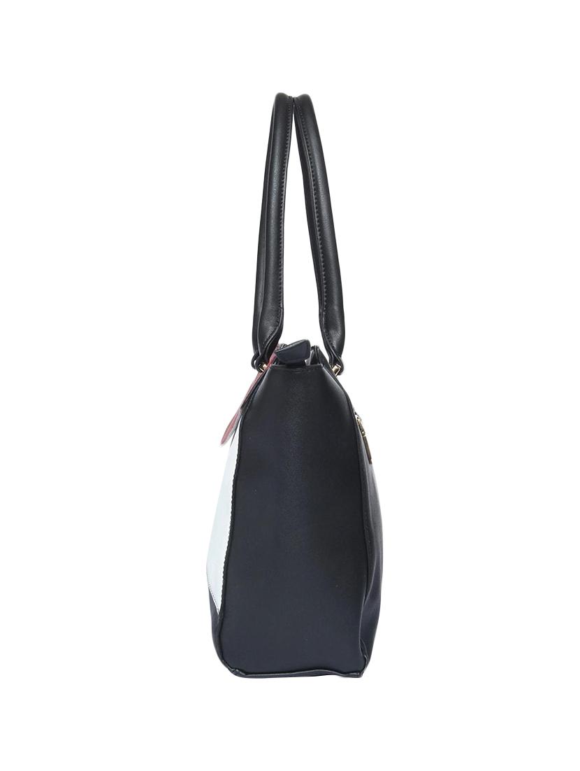 black leatherette regular handbag - 14797755 - Standard Image - 3