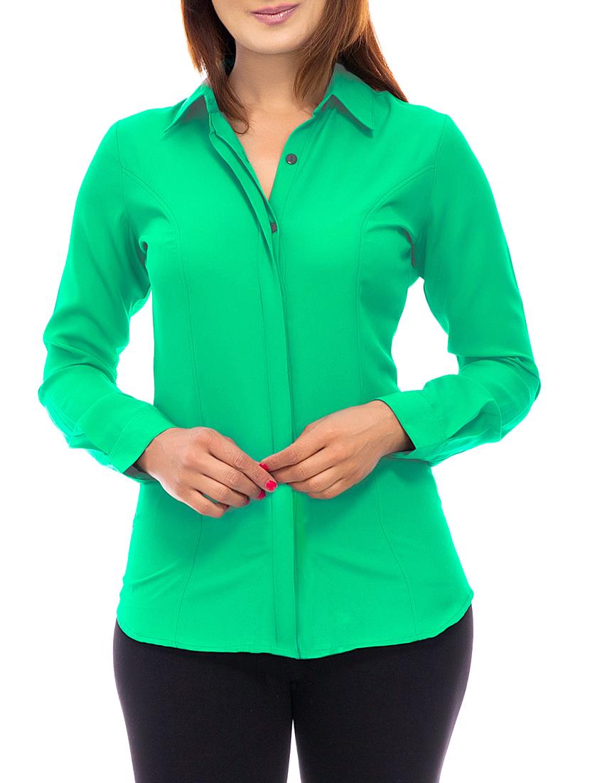 concealed placket solid shirt - 14800718 - Zoom Image - 0