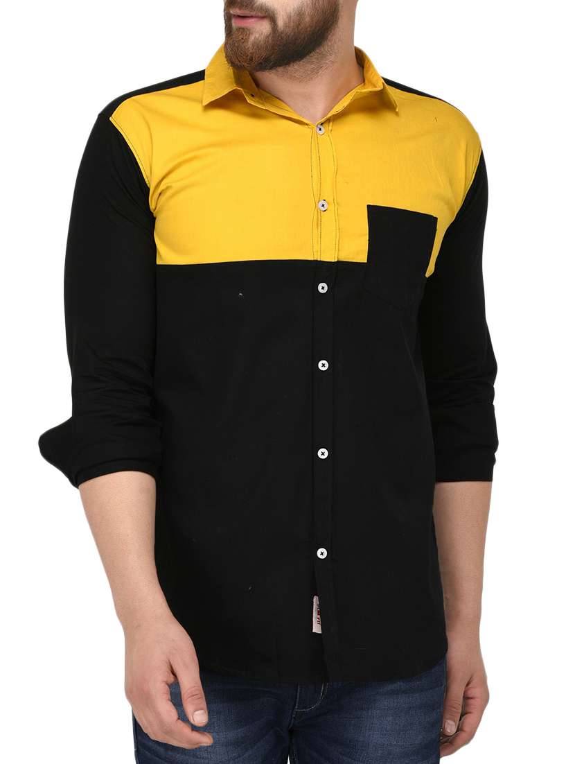black cotton casual shirt