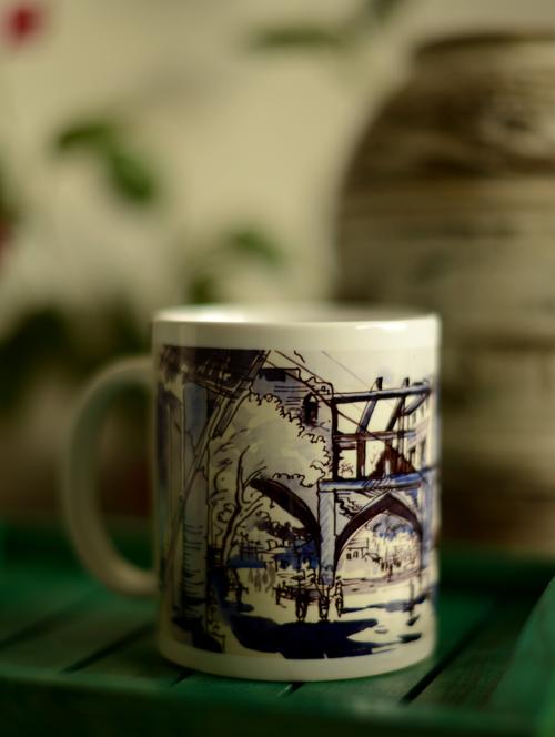 Art Printed Coffee Mug With Tripolia Gate Murshidabad By Swapan Das - Artfairie