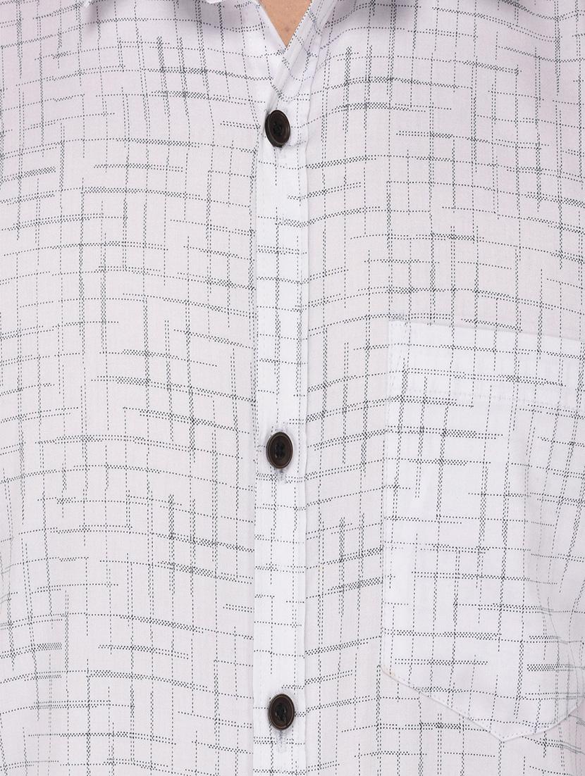 white cotton casual shirt - 14804667 - Standard Image - 3
