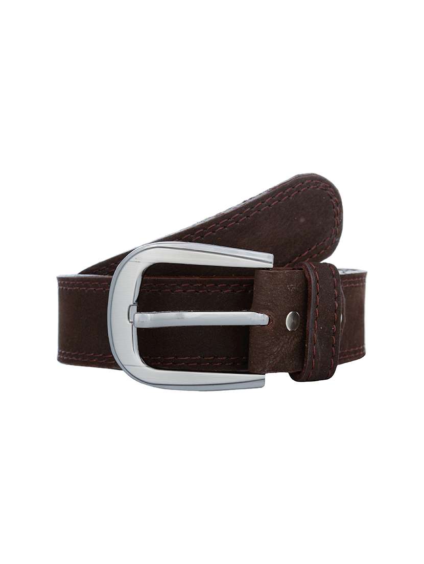 blue & brown leather belt - 14807752 -  Standard Image - 3