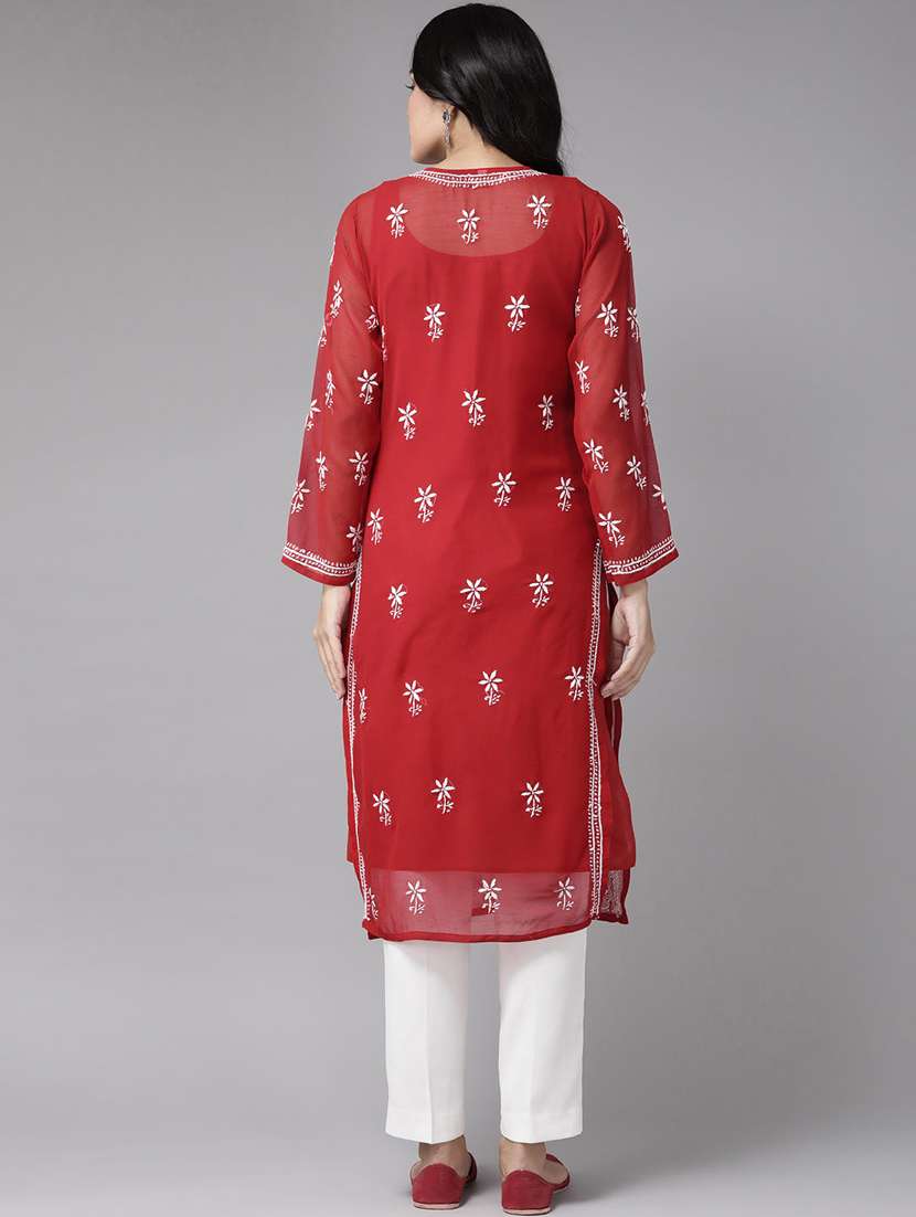 women's straight kurta - 14810674 - Standard Image - 3
