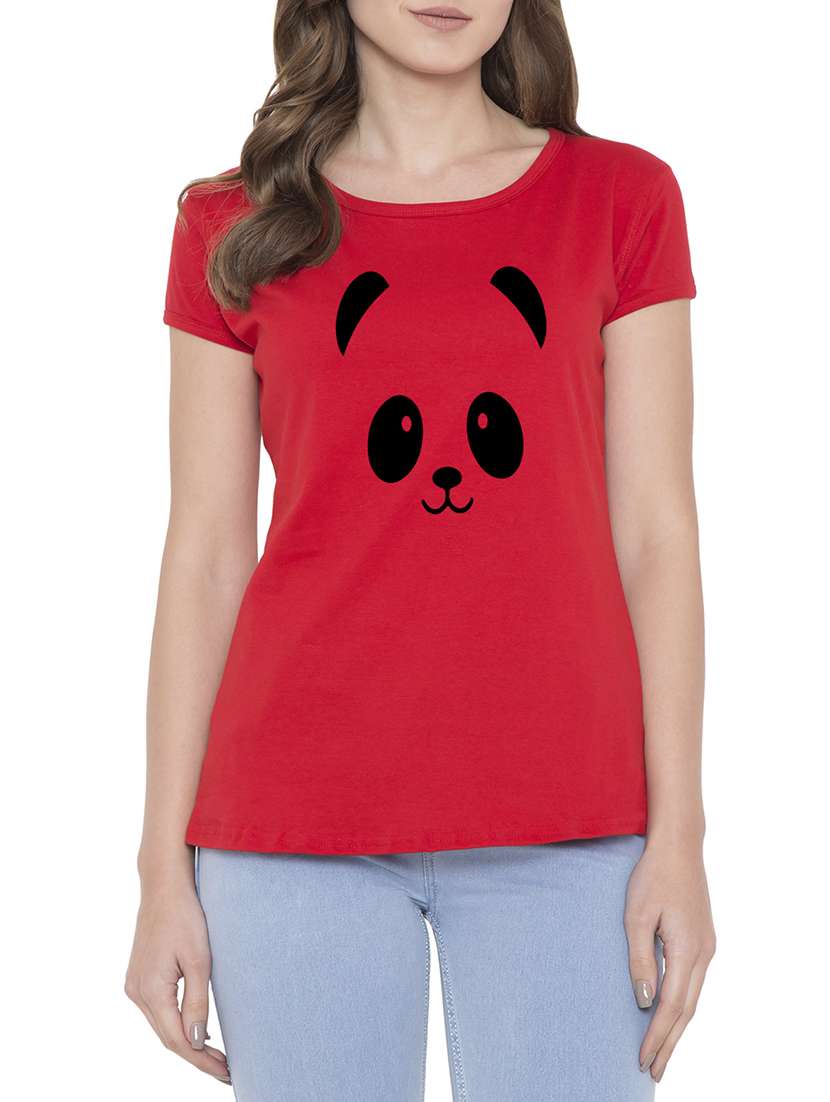 round neck graphic printed tee