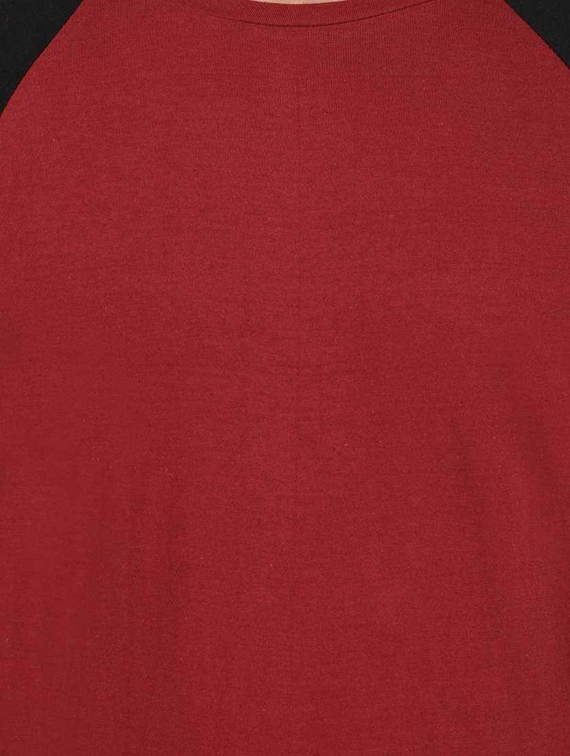 maroon cotton tshirt - 14812553 - Standard Image - 3