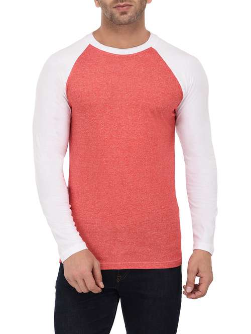 coral cotton raglan t-shirt - 14812555 -  Standard Image - 0