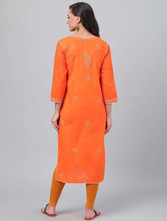 women's straight kurta - 14815957 -  Standard Image - 3