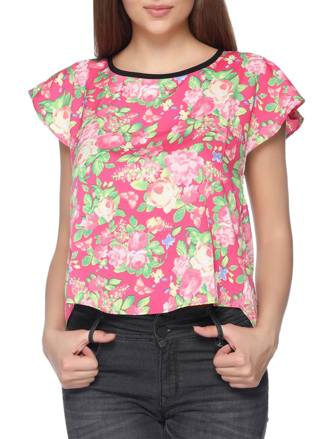 pink cotton blend top - 14816058 - Zoom Image - 0
