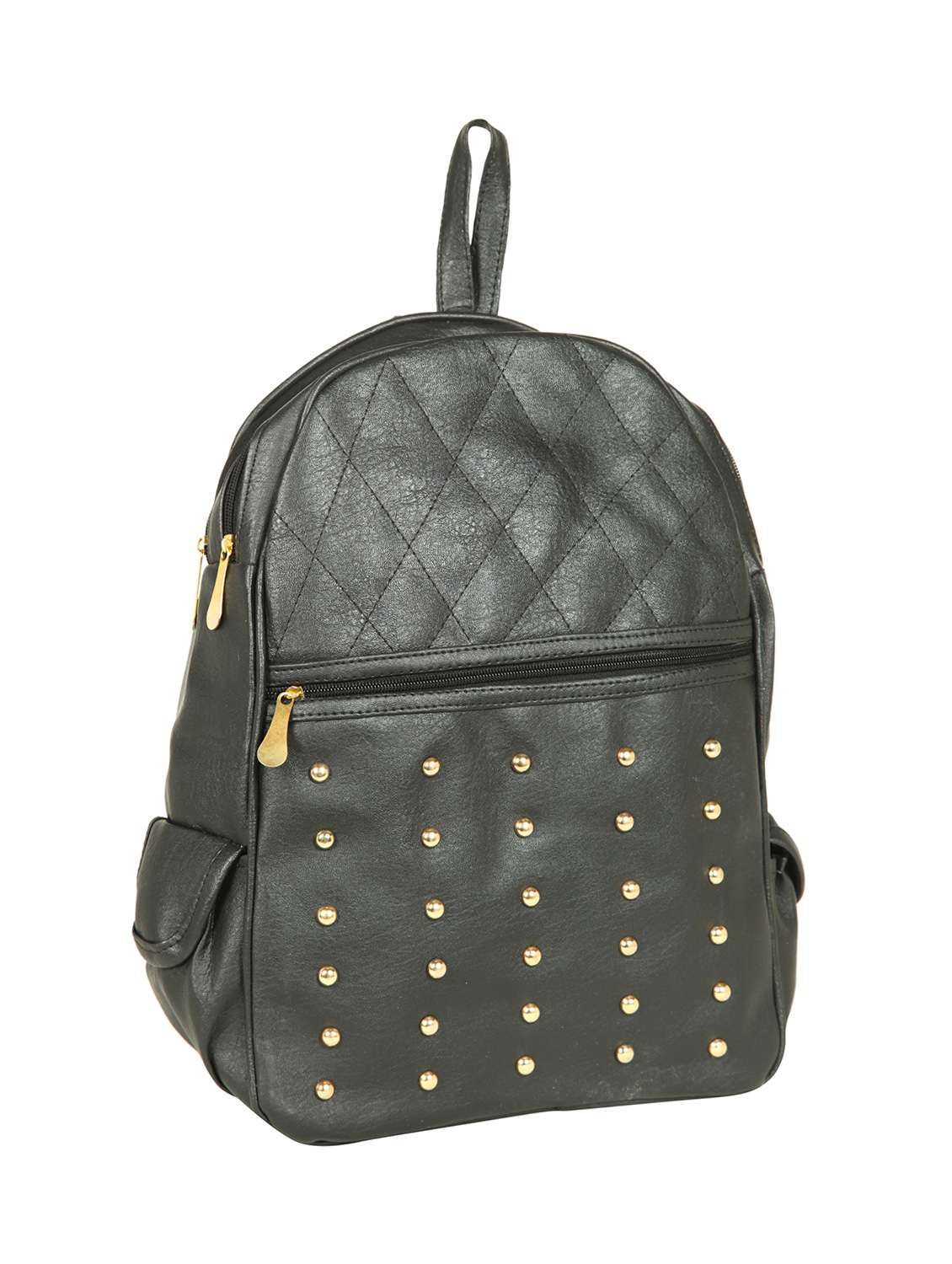 black leatherette fashion backpack - 14816505 -  Standard Image - 3