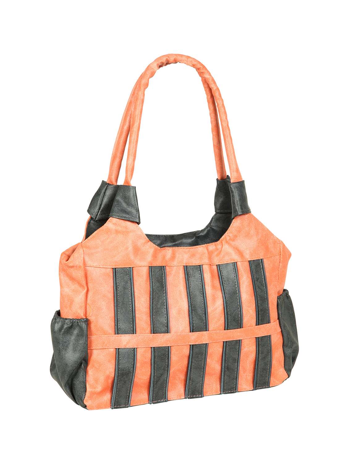 peach leatherette regular handbag - 14816519 -  Standard Image - 3