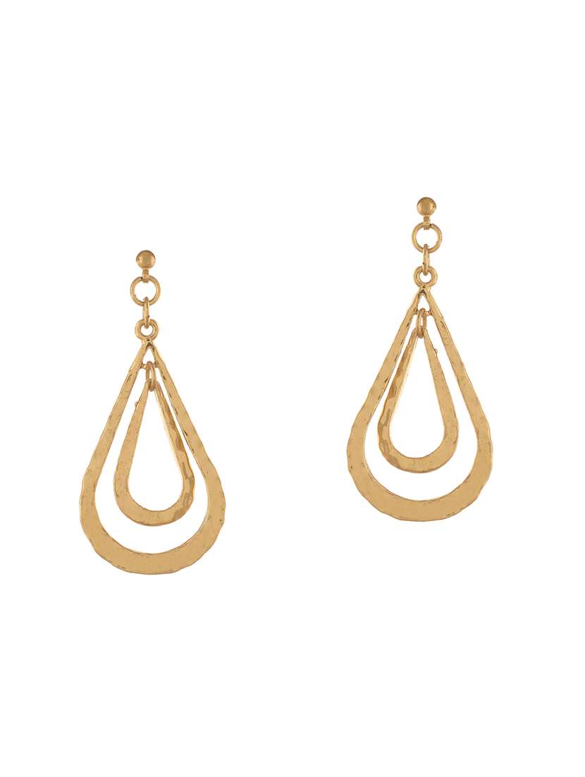 gold metal drop earring