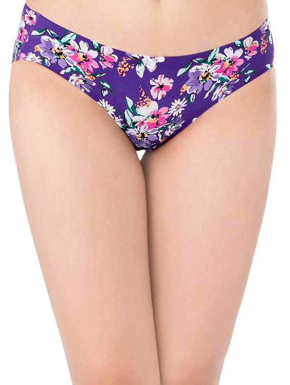 blue polyamide hipster panty