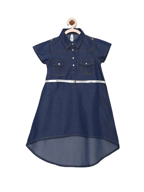 girls collared short sleeves frock - 14842318 -  Standard Image - 0
