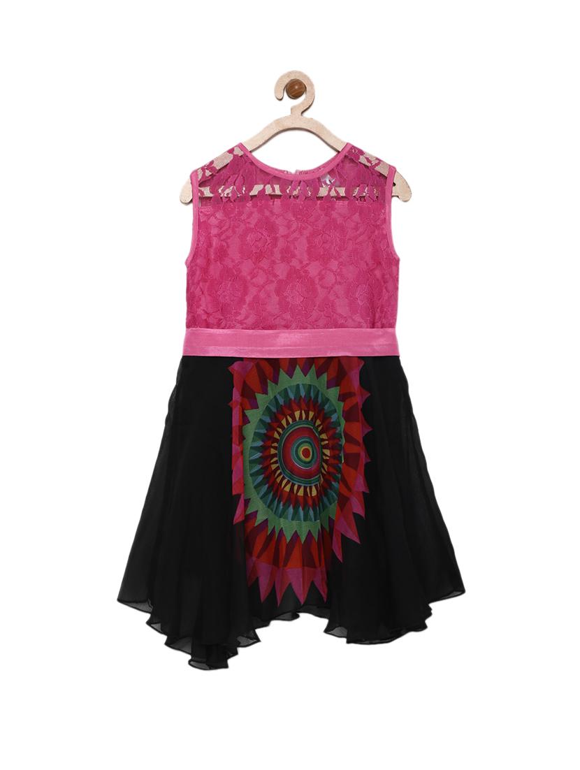 girls round neck sleeveless frock - 14842328 - Zoom Image - 0