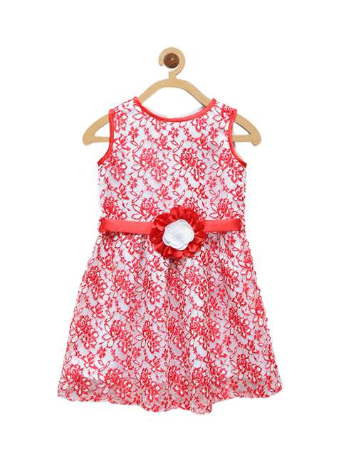 girls round neck sleeveless frock - 14842329 - Standard Image - 0