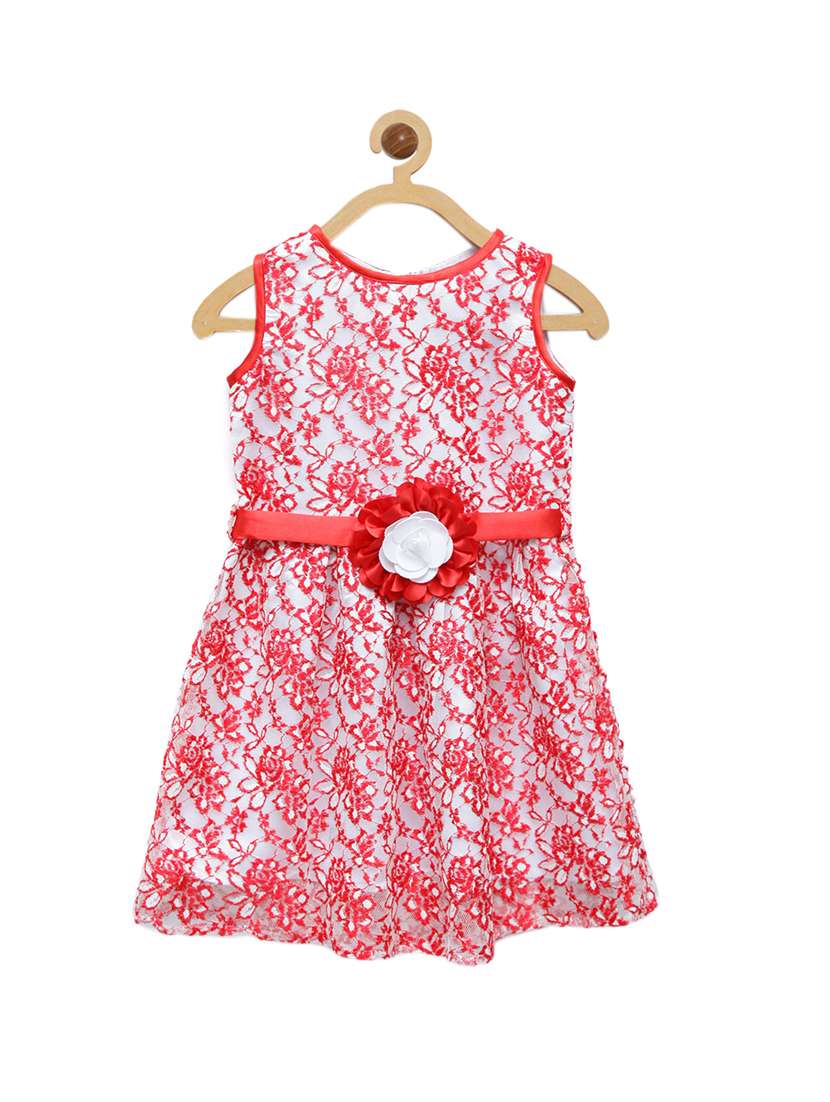 girls round neck sleeveless frock