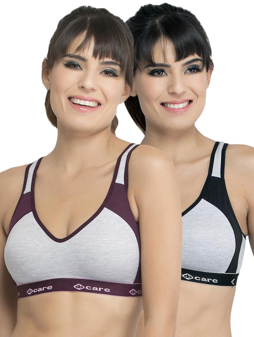 set of 2 color block bra - 14846265 - Zoom Image - 0