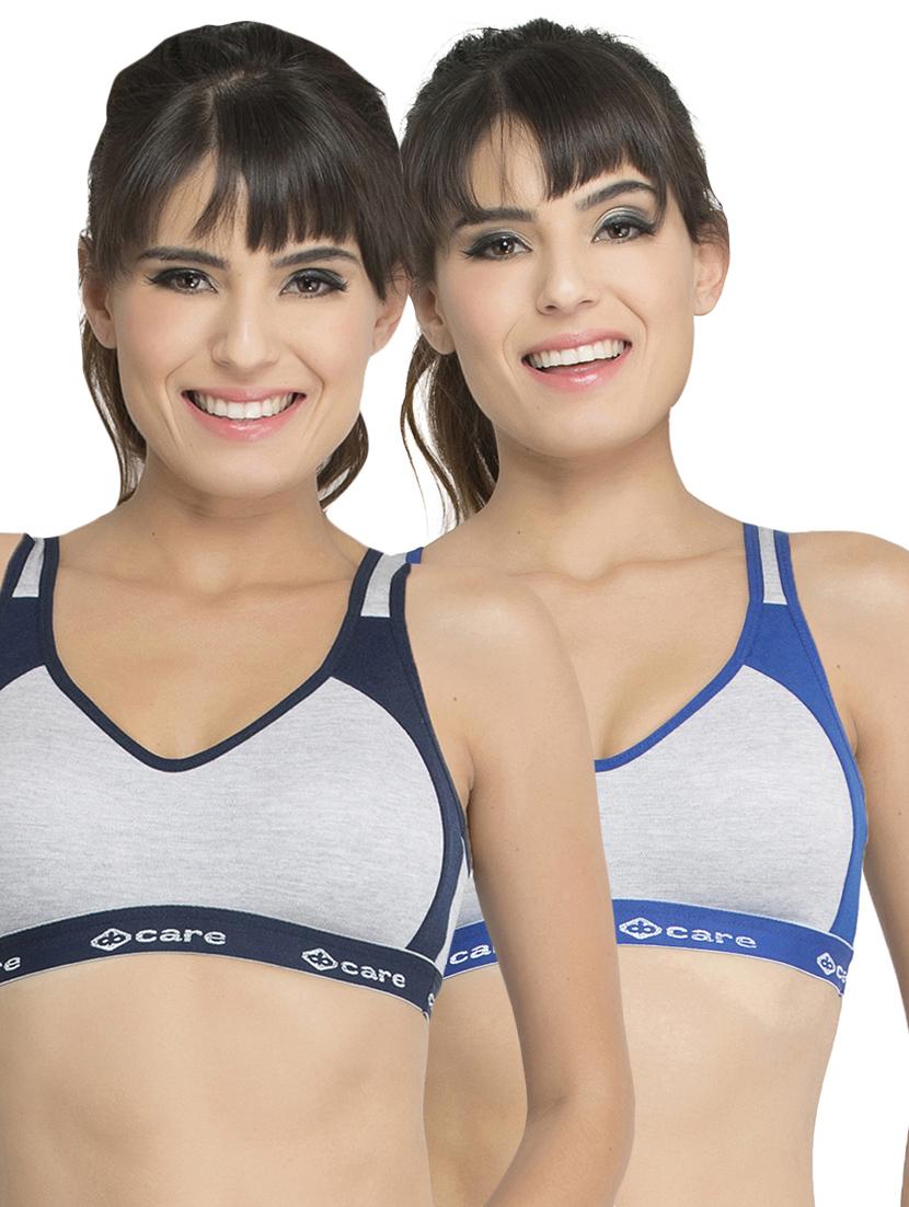 set of 2 color block bra - 14846279 - Zoom Image - 0