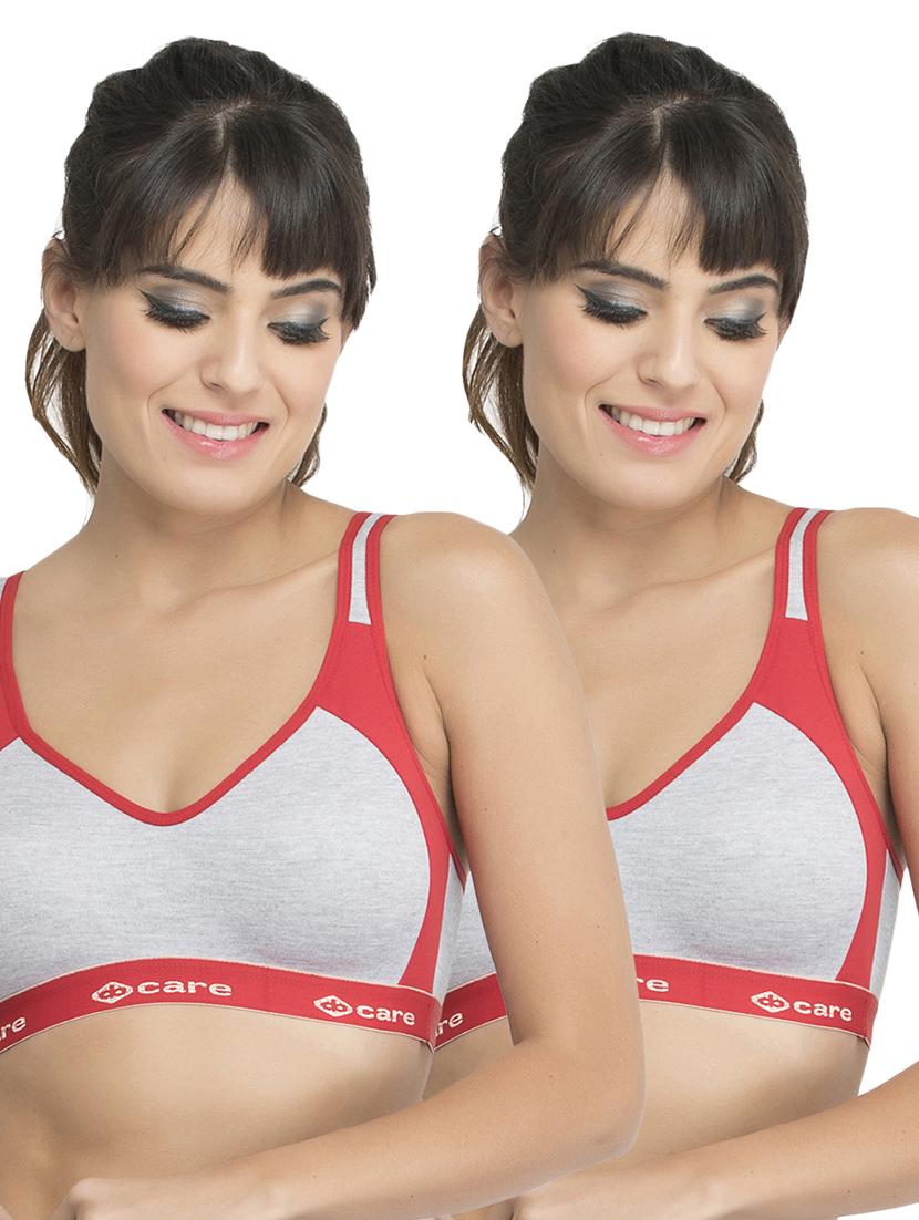 set of 2 color block sports bra - 14846287 - Zoom Image - 0