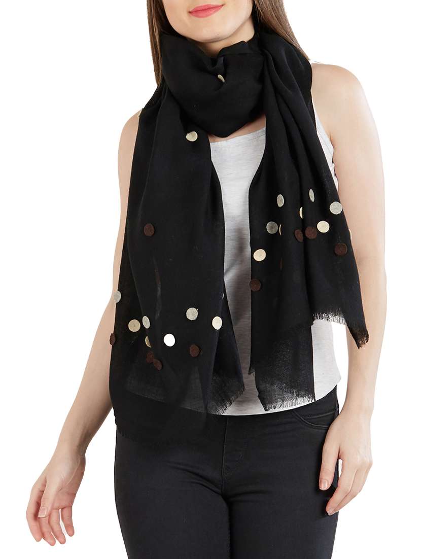 women's polka dots print stole