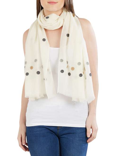 women's polka dots print stole - 14847388 - Standard Image - 0