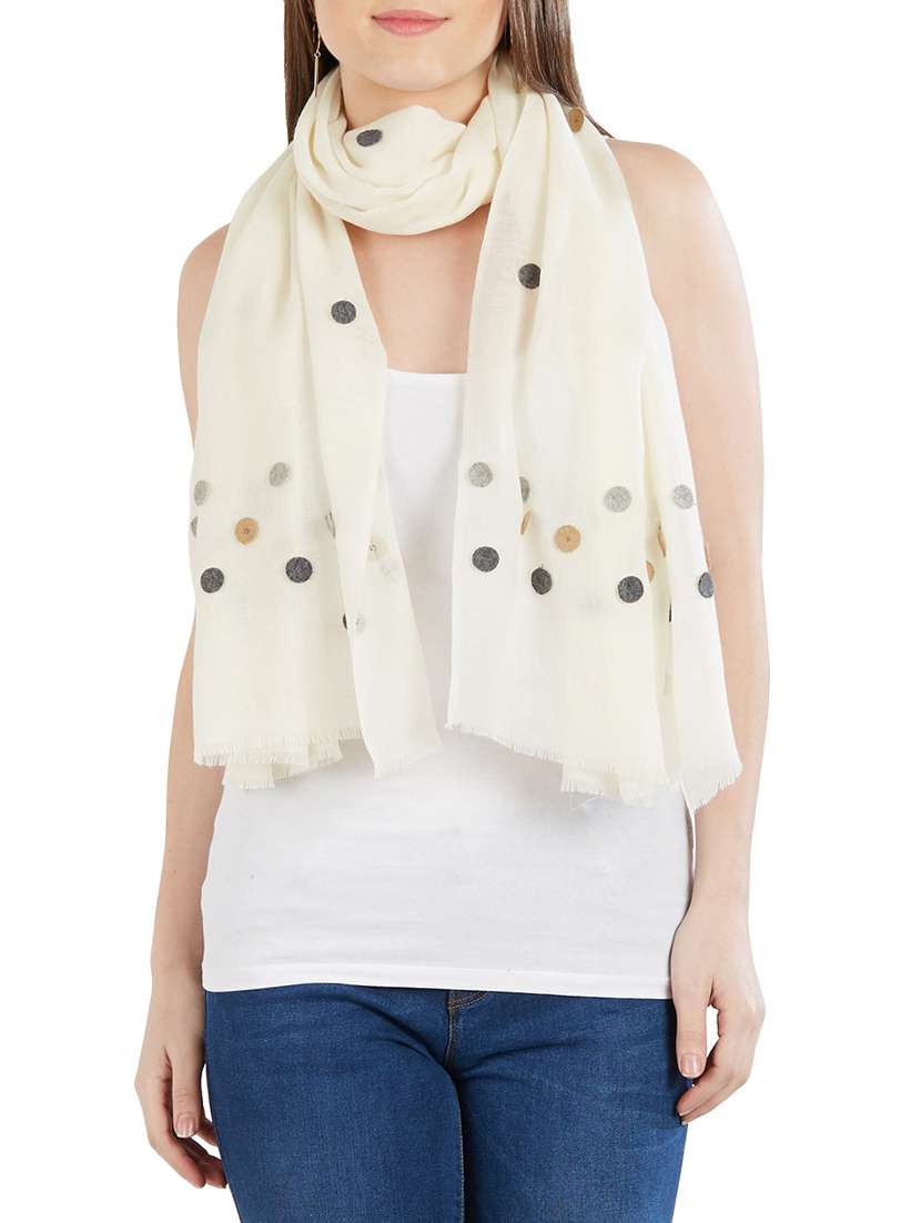 women's polka dots print stole - 14847388 - Zoom Image - 0
