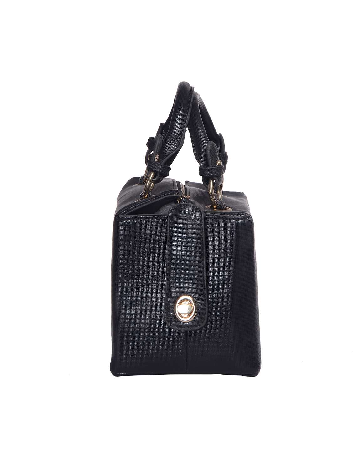 black leatherette  regular handbag - 14848773 -  Standard Image - 3