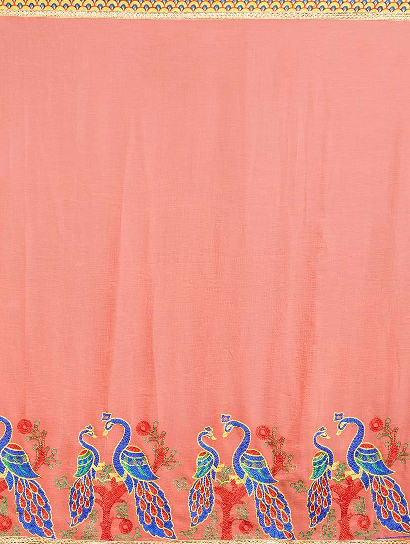 conversational bordered saree with blouse - 14853609 -  Standard Image - 3