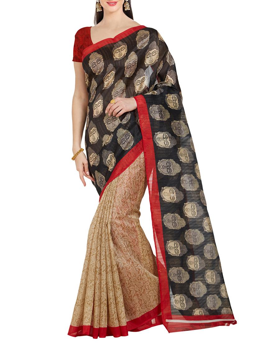 conversational bhagalpuri saree with blouse - 14853627 -  Zoom Image - 0