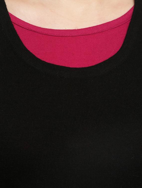 black woolen pullover - 14855557 - Standard Image - 3