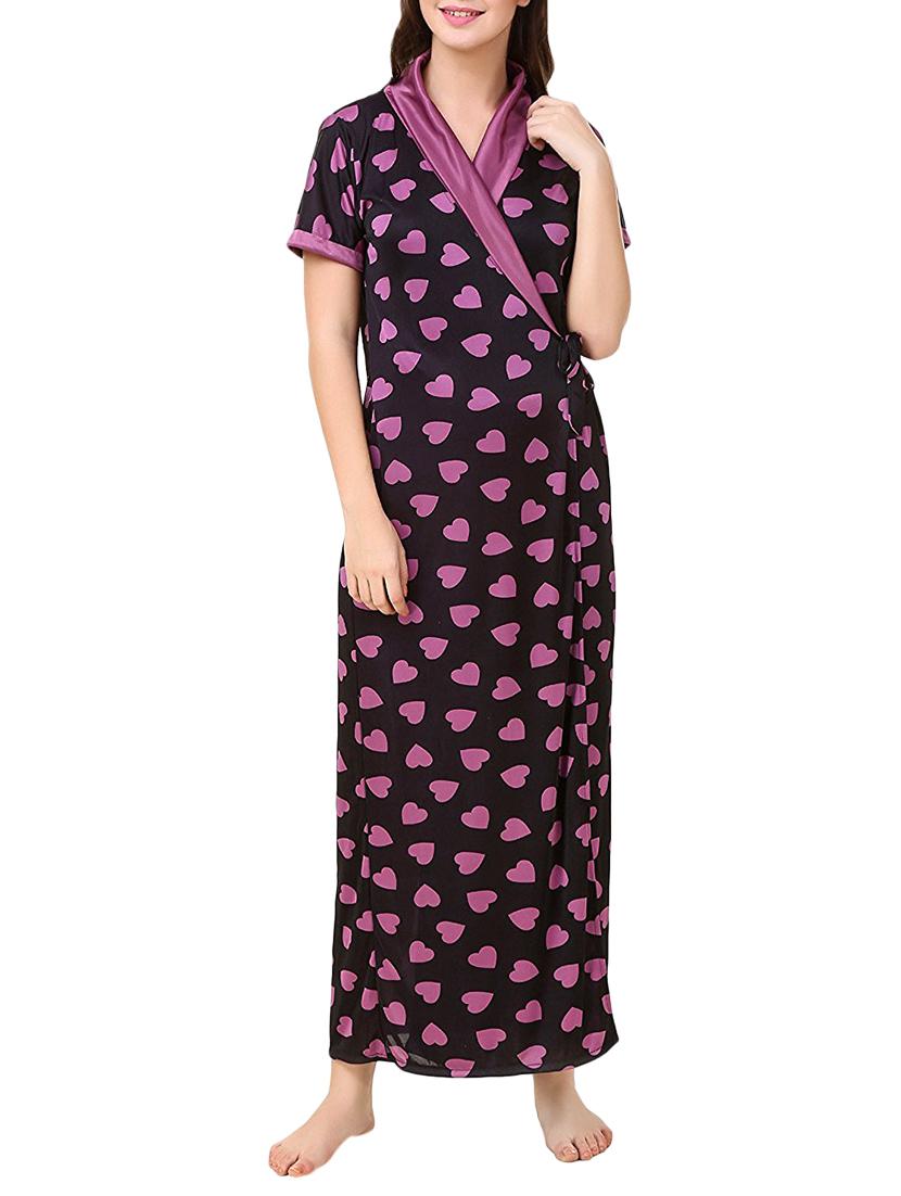 heart print sleepwear robe  - 14860582 -  Zoom Image - 0