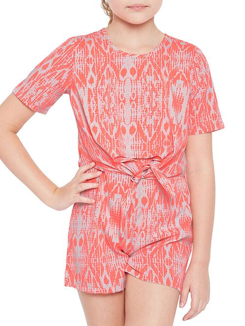 orange polyester playsuit - 14867832 -  Standard Image - 0