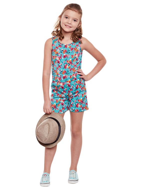 green polyester playsuit - 14867834 - Standard Image - 3