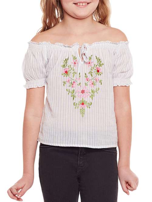white cotton top - 14867850 - Standard Image - 0