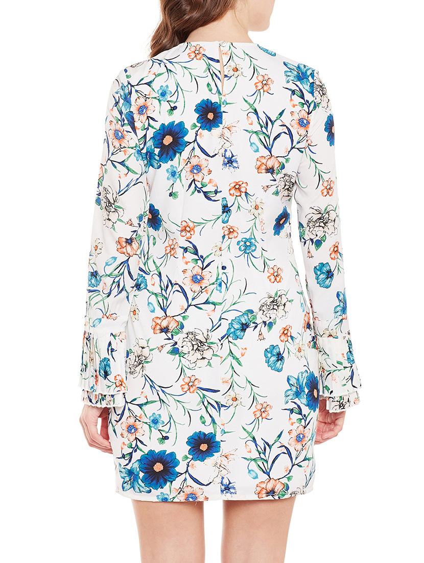 white printed sheath dress - 14867920 - Standard Image - 3