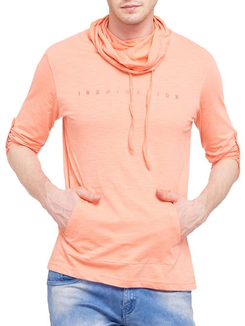 peach cotton t-shirt - 14869456 - Standard Image - 0