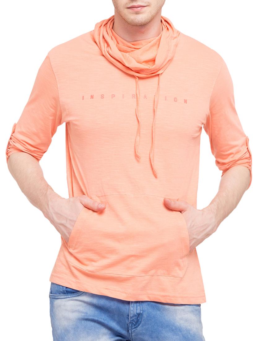 peach cotton t-shirt - 14869456 - Zoom Image - 0