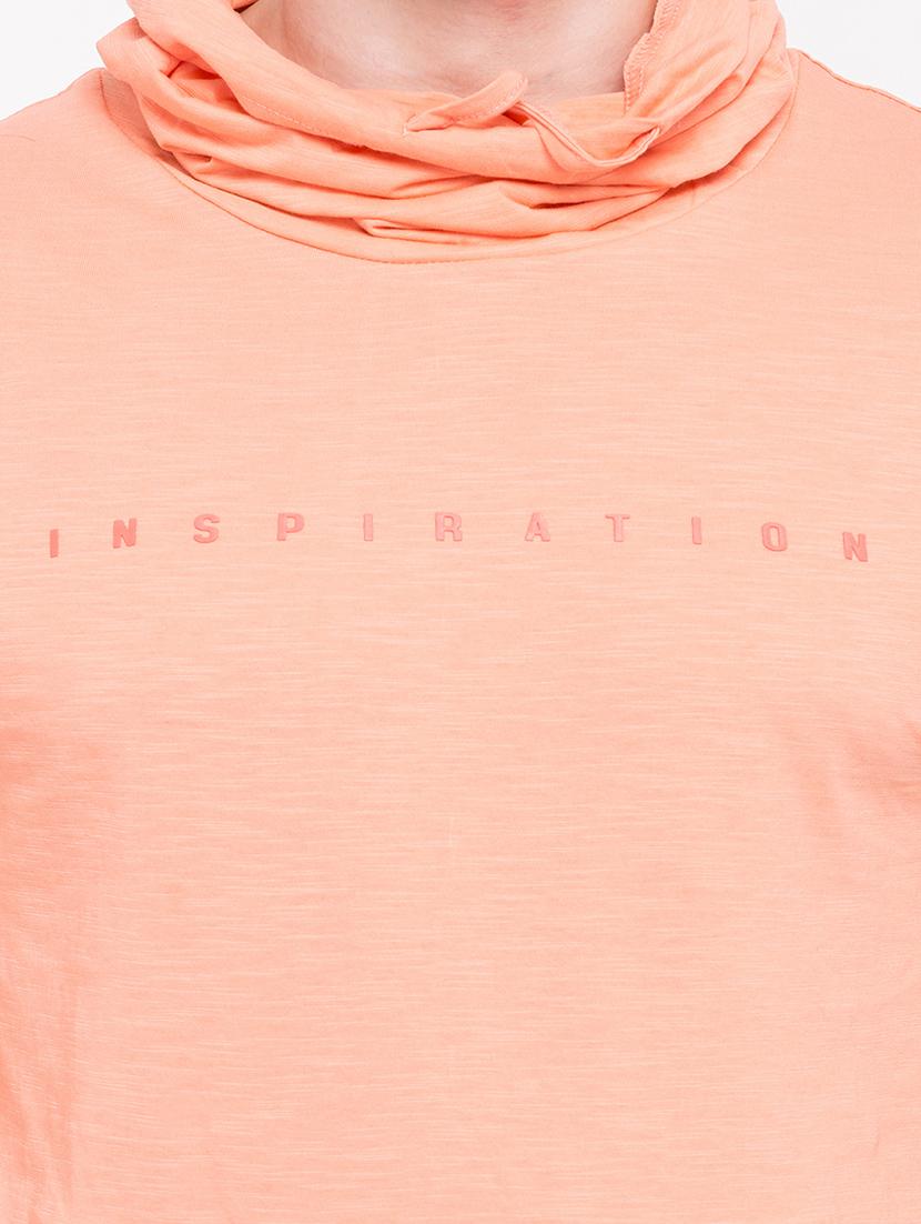peach cotton t-shirt - 14869456 - Standard Image - 3