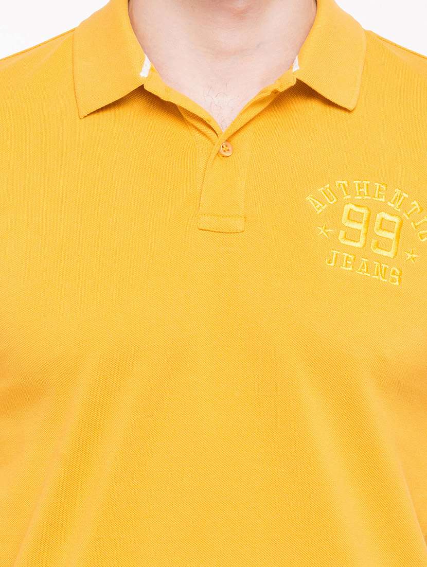 yellow cotton  t-shirt - 14869477 -  Standard Image - 3