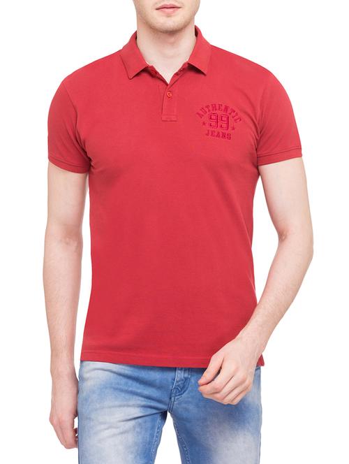 red cotton t-shirt - 14869479 - Standard Image - 0