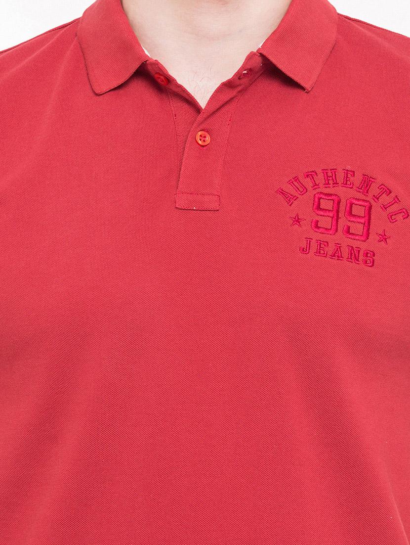 red cotton t-shirt - 14869479 - Standard Image - 3