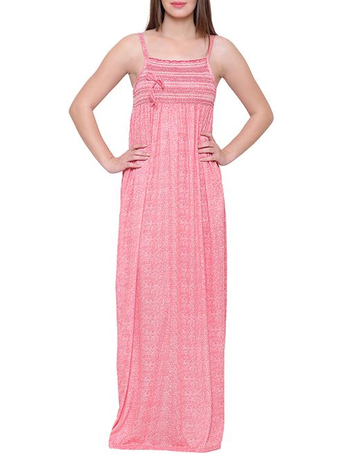 pink hosiery nighty - 14870717 -  Standard Image - 0