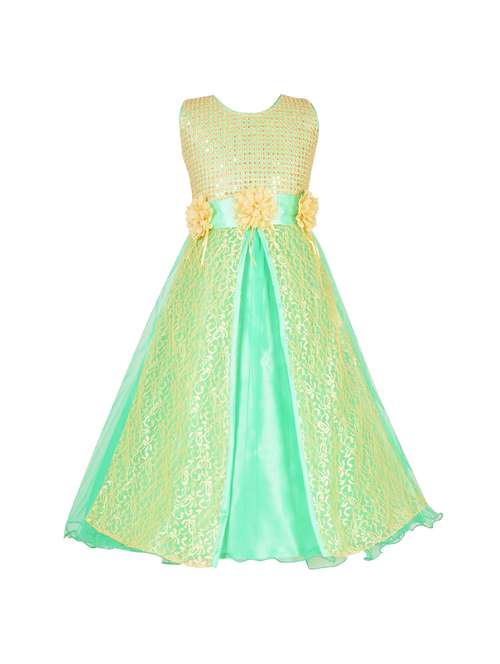 green net party gown - 14873220 -  Standard Image - 0