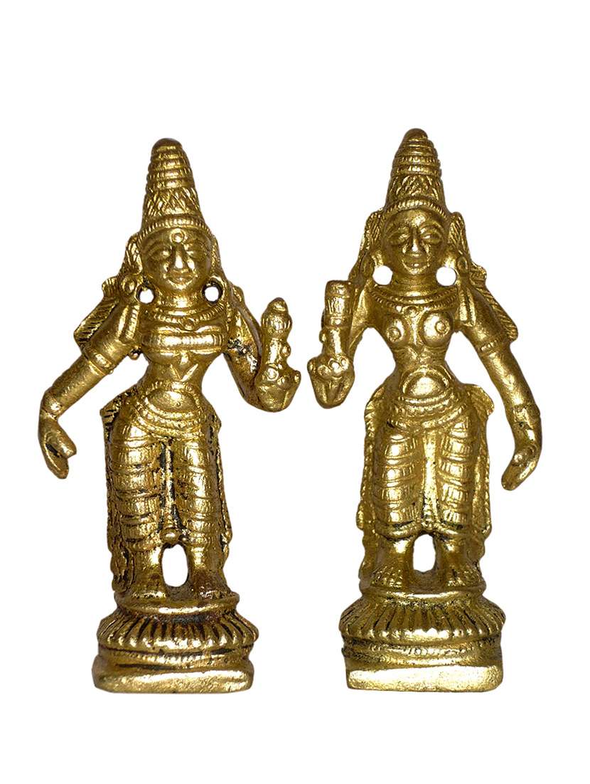 brass statue ridhi sidhi pair handicrafts product