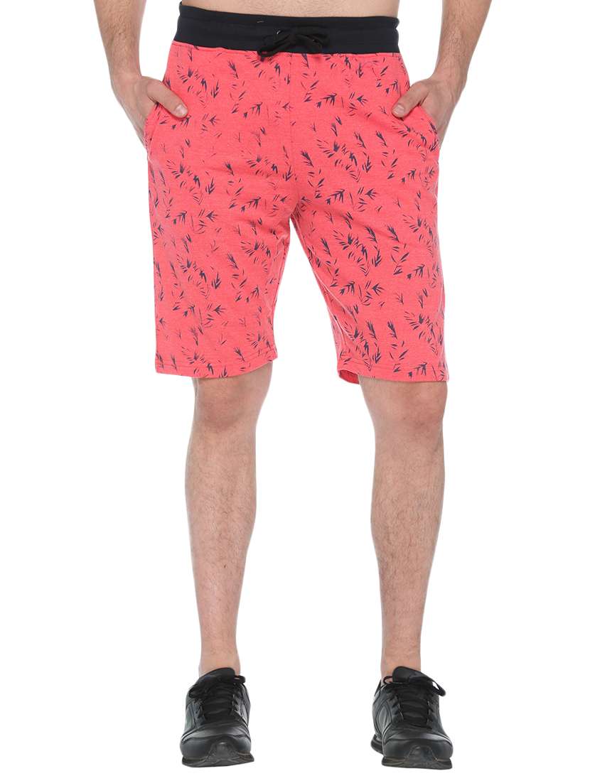 red cotton blend shorts - 14880085 - Zoom Image - 0