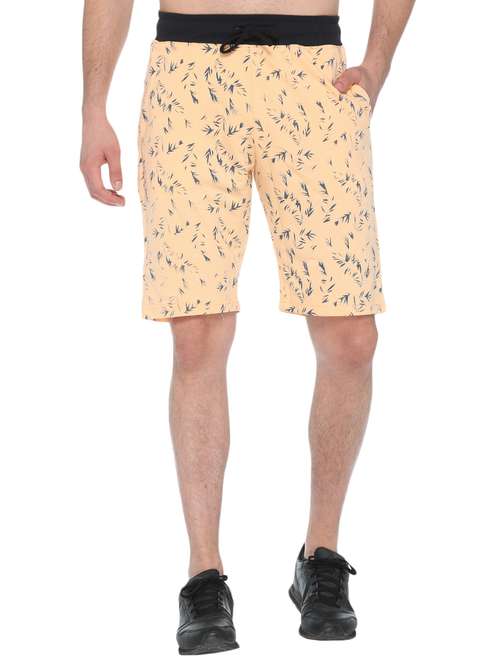 yellow cotton blend shorts - 14880086 -  Standard Image - 0
