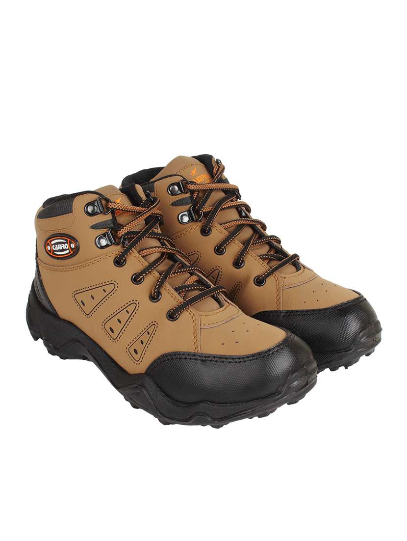 brown leatherette trekking shoe - 14880760 -  Standard Image - 3