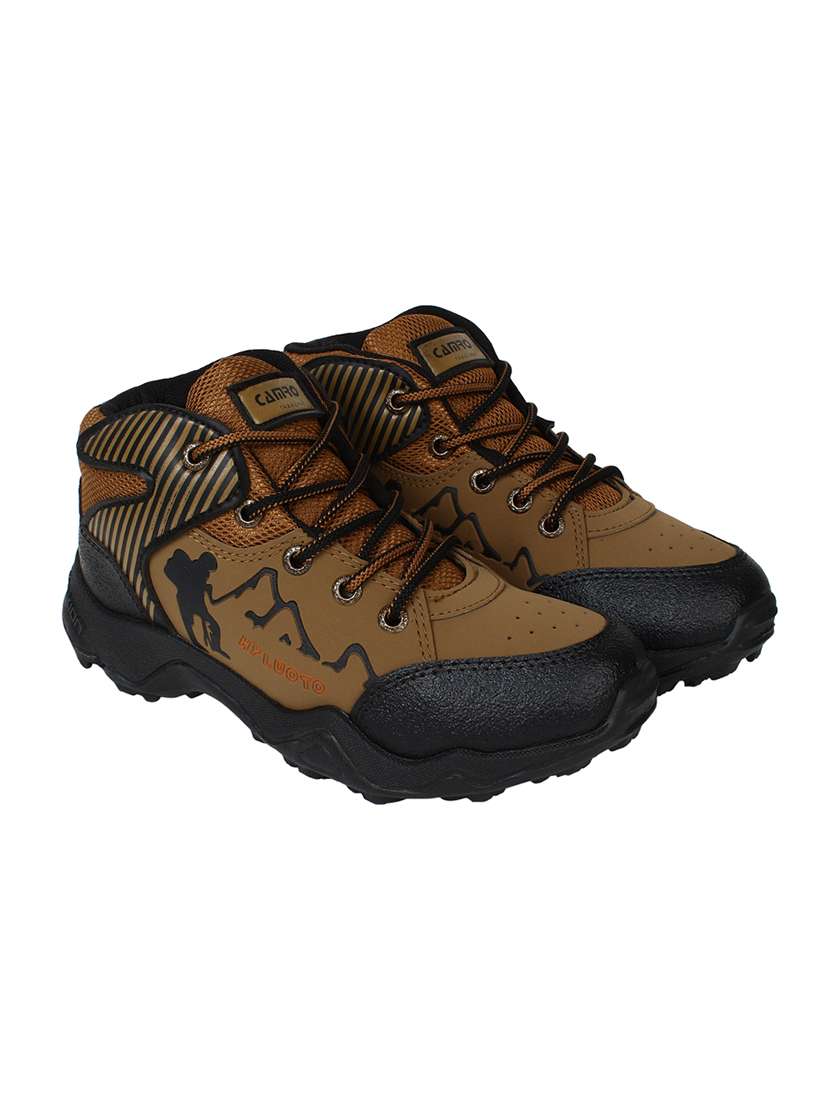 brown leatherette trekking shoe - 14880764 -  Standard Image - 3