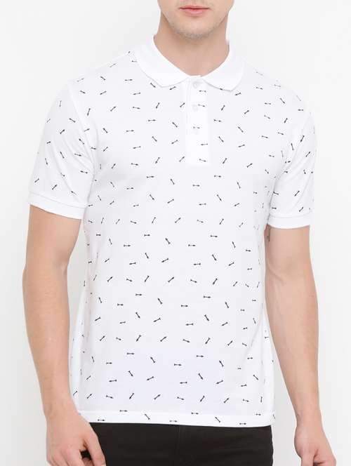 men printed polo neck  short sleeves t-shirt - 14882334 -  Standard Image - 0